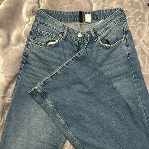 H&M Highwaisted wide leg jeans